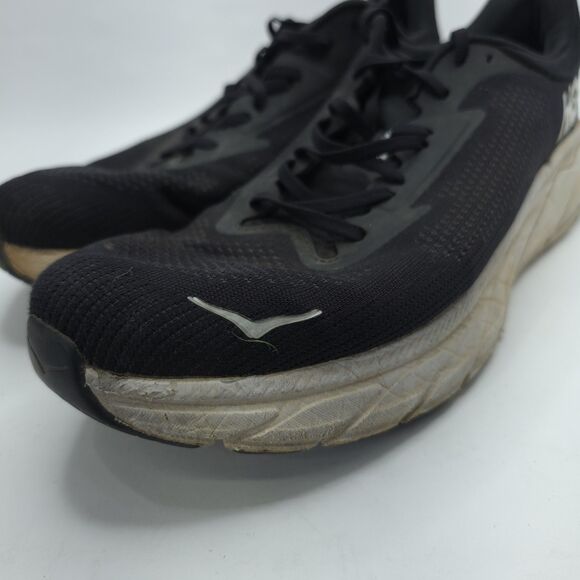 Hoka Arahi 7 Black White Stability Running Shoes Mens Size 14D 114780 BWHT main image 6